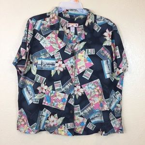 Women bottom down Hawaiian shirt